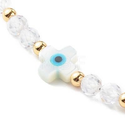 Adjustable Cubic Zirconia Beads Nylon Thread Slider Bracelets BJEW-JB06366-01-1