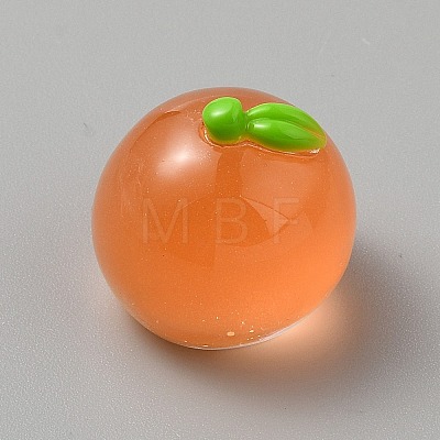 Fruit Transparent Resin Cabochons CRES-CJC0009-13G-1