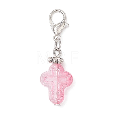 9Pcs Glass Pendant Decorations X1-HJEW-JM03929-02-1