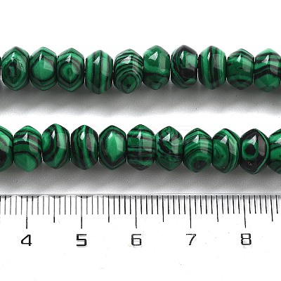 Synthetic Malachite Beads Strands G-P559-A04-01-1