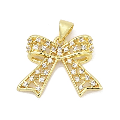 Brass Micro Pave Cubic Zirconia Pendants KK-D317-098A-G-1