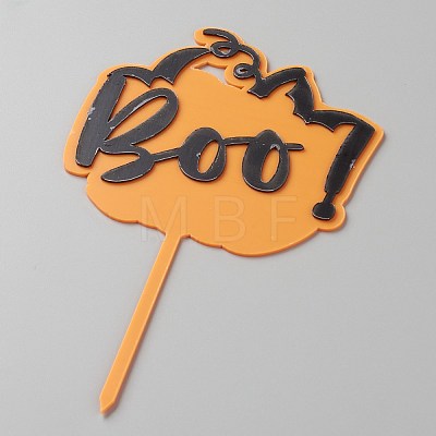 Acrylic Halloween Theme Word Cake Insert Card Decoration DIY-H109-22-1