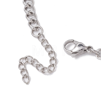 304 Stainless Steel Curb Necklaces NJEW-TA00145-1