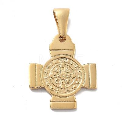 Religion Ion Plating(IP) 304 Stainless Steel Pendants STAS-Z098-43G-1