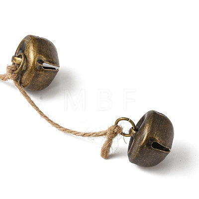 Iron Bell Pendant Decorations HJEW-JM02222-02-1