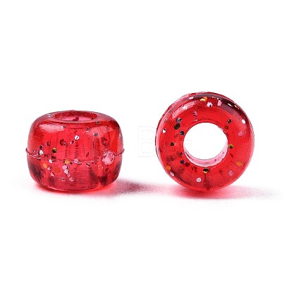 Transparent Acrylic European Beads X-TACR-T010-002-1