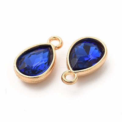 Faceted Glass Rhinestone Pendants GLAA-I051-A10-1