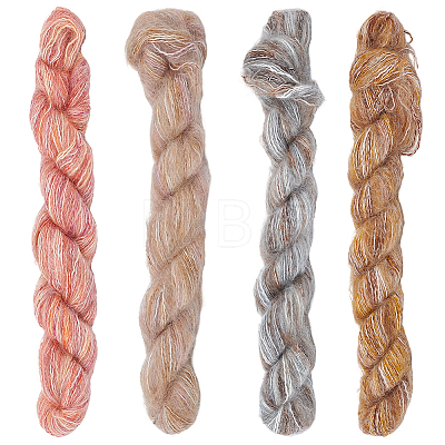 4 Rolls 4 Colors Gradient Mohair Yarn OCOR-CY0004-09A-1