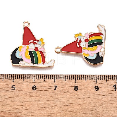 Christmas Theme Alloy Enamel Pendants ENAM-T020-33D-1