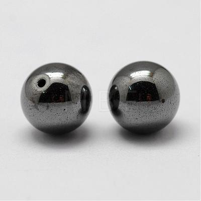 Non-magnetic Synthetic Hematite Beads G-P162-02-5mm-1