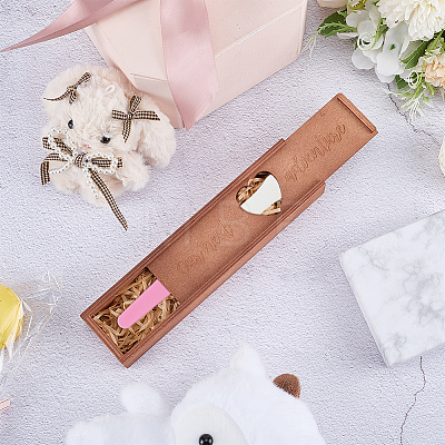 1Pc Rectangle Wooden Pregnancy Test Keepsake Slider Boxes CON-WR0001-18-1