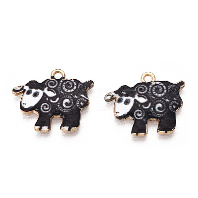 Alloy Enamel Pendants PALLOY-CJC0009-01C-1