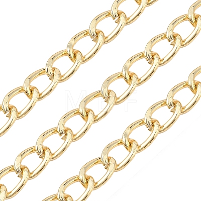Aluminium Twisted Curb Chains CHA-YW0001-01G-1