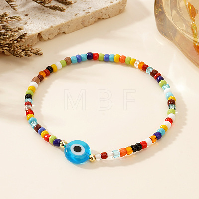 Handmade Glass Seed Beads Stretch Bracelets CD8342-2-1