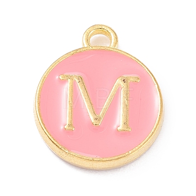 Golden Plated Alloy Enamel Charms X-ENAM-Q437-14M-1