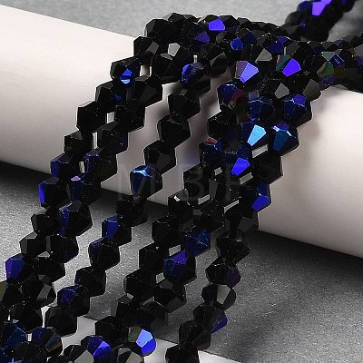 Opaque Solid Color Electroplate Glass Beads Strands LS-EGLA-A039-P2mm-L17-1