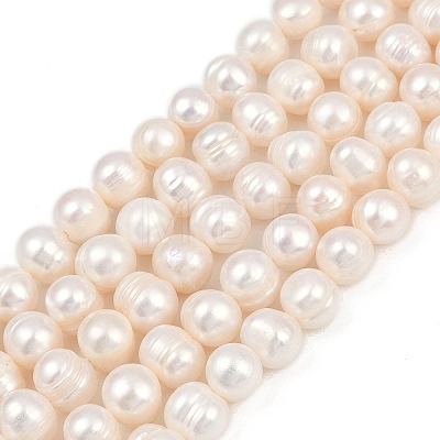 Natural Cultured Freshwater Pearl Beads Strands PEAR-I007-07Z-06C-1