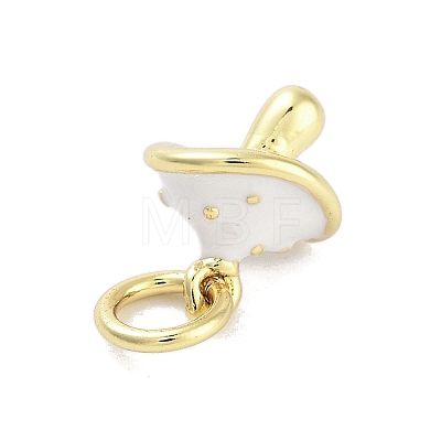 Real 18K Gold Plated Rack Plating Brass Enamel Charms KK-M293-23G-03-1