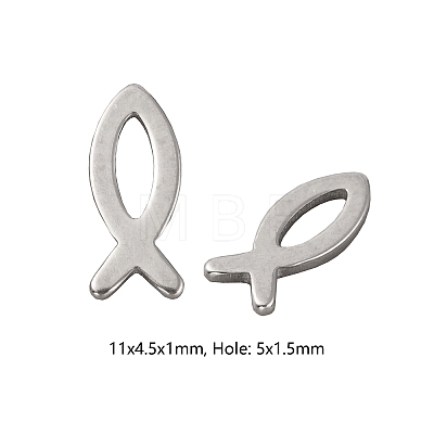304 Stainless Steel Charms STAS-CJC0008-10P-02-1