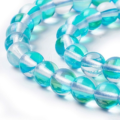 Synthetic Moonstone Beads Strands G-E573-02A-07-1