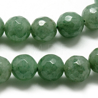 Natural Green Aventurine Beads Strands G-Q462-80-8mm-1