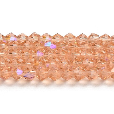 Transparent Electroplate Glass Beads Strands LS-GLAA-F029-2mm-D15-1