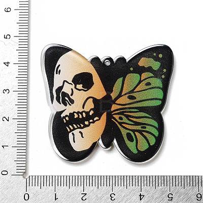 Halloween Theme Opaque Acrylic Pendants SACR-Z005-05A-1