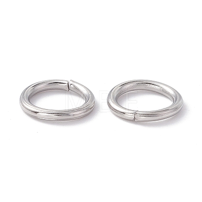 Non-Tarnish 304 Stainless Steel Open Jump Rings X-STAS-C040-01I-P-1