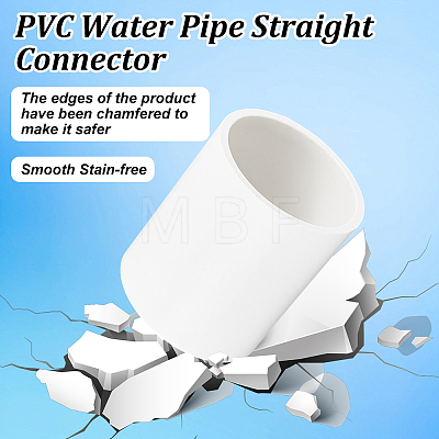 PVC Water Pipe Straight Connectors FIND-WH0148-365B-1