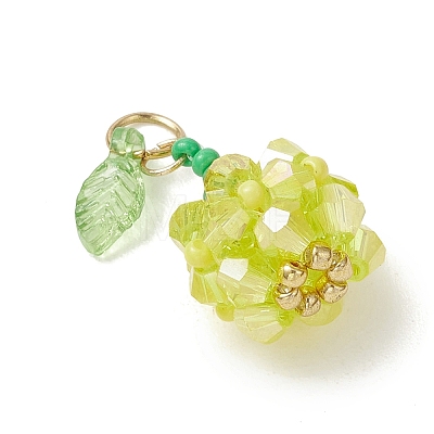 Glass Pendants PALLOY-MZ01248-03-1