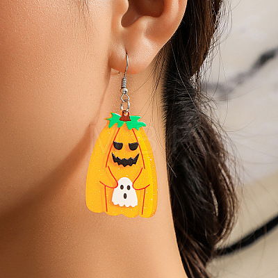 Halloween Cartoon Acrylic Dangle Earrings for Women QK1762-5-1