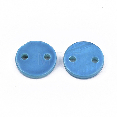 Spray Paint Freshwater Shell Links connectors X-SHEL-S276-27C-1