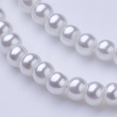 Glass Pearl Beads Strands X-HY-3D-B01-1