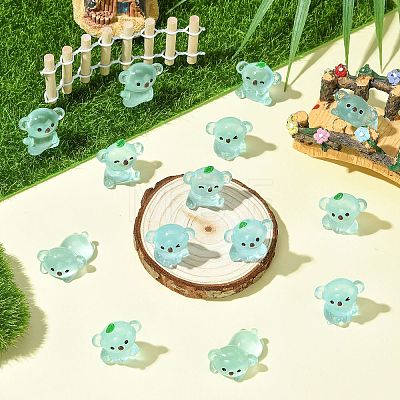 40Pcs 8 Styles Luminous 
Koala Miniature Ornaments DJEW-CJZ0001-005-1