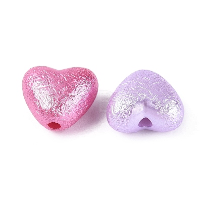 Textured Opaque Acrylic Beads X-OACR-N160-06-1