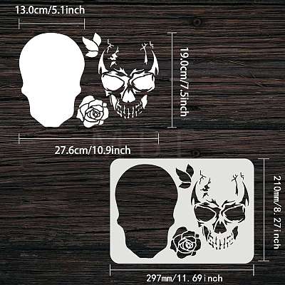 Plastic Reusable Drawing Painting Stencils Templates DIY-WH0202-330-1