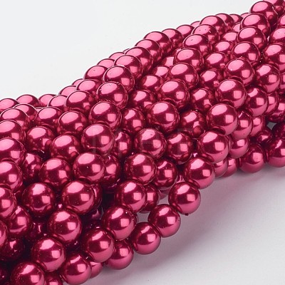 Glass Pearl Beads Strands HY-10D-B37-1