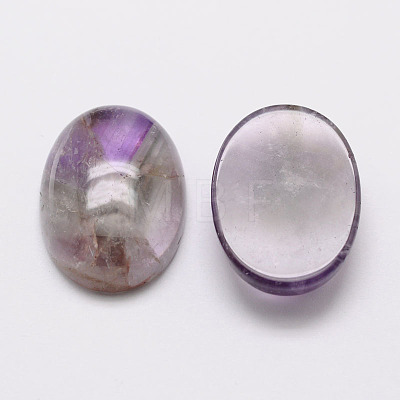 Oval Natural Amethyst Cabochons G-K020-14x10mm-03-1