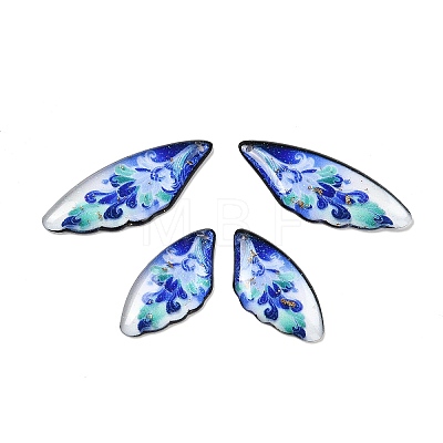 4Pcs 4 Styles Transparent Epoxy Resin Pendants RESI-B032-02A-1