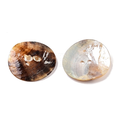 2-Hole Mother of Pearl Buttons SHEL-T012-43C-1