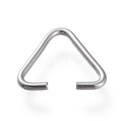 Non-Tarnish 304 Stainless Steel Triangle Rings STAS-K194-28P-1