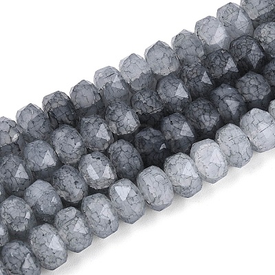 Imitation Jade Crackle Glass Beads Strands GLAA-N068-01A-A01-1