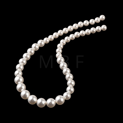 Electroplate Glass Imitation Pearl Beads Strands EGLA-A049-02-1