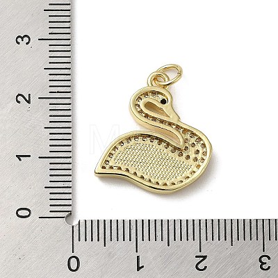 Brass Micro Pave Cubic Zirconia Pendants KK-Q808-33G-1