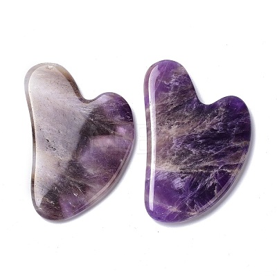 Natural Amethyst Gua Sha Boards G-O203-01-1