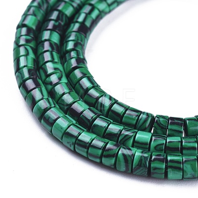 Synthetic Malachite Beads Strands G-F631-A39-1