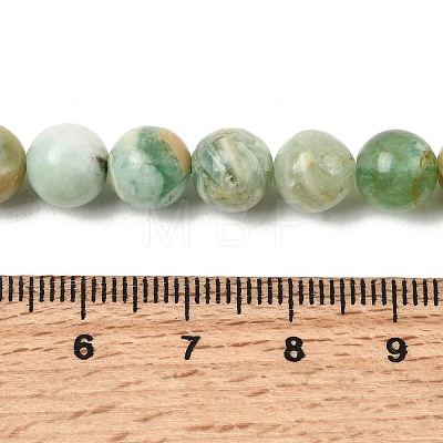 Natural Green Quartz Round Beads Strands G-Z127-A01-8mm-1