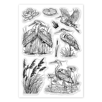 Custom Summer Theme PVC Plastic Clear Stamps DIY-WH0631-0092-1