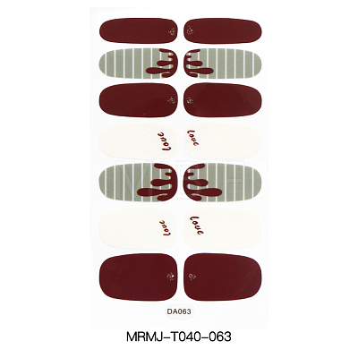 Full Cover Nail Art Stickers MRMJ-T040-063-1