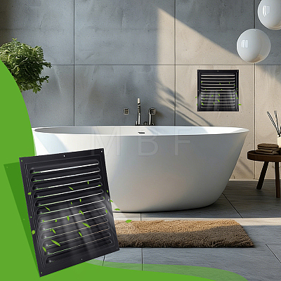 Aluminum Square Wall Vent Grille Cover AJEW-WH0410-220A-02-1